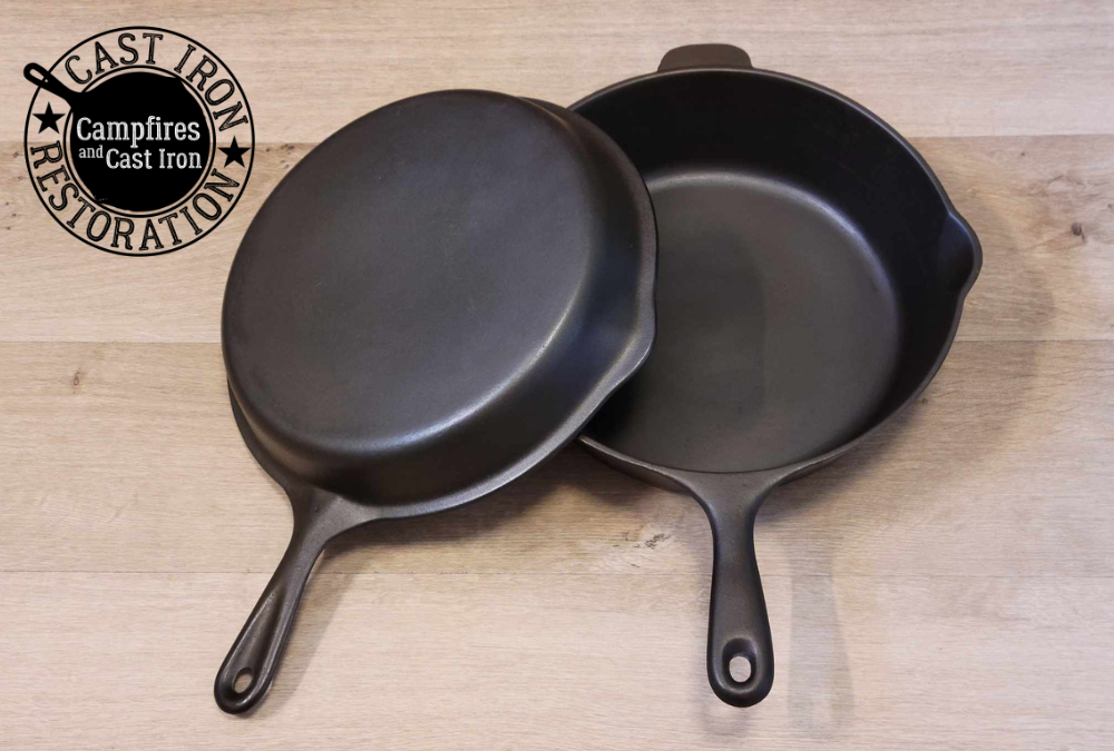 Unmarked Wagner Double Skillet Set (1940s) - 2 Skillets in 1!