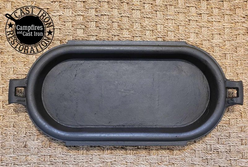 1800s Gatemarked #7 Long Griddle / Sad Iron Heater