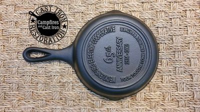Mecklenburg Electric Cooperative 65th Anniversary #3 Lodge Advertising Skillet