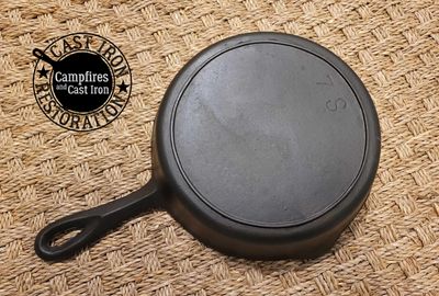 Birmingham Stove & Range (BSR) #7S Red Mountain Series Cast Iron Skillet (1930s) - Rare!