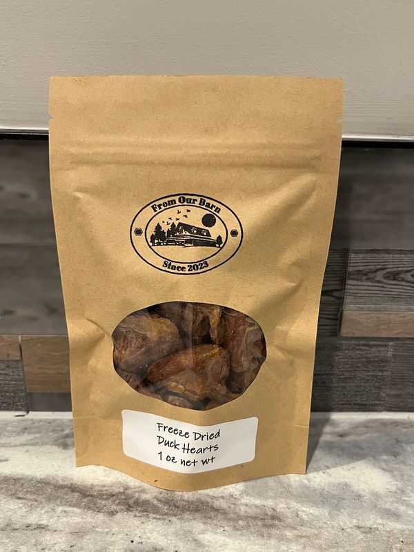 Freeze Dried Duck Hearts