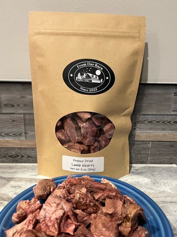 Freeze Dried Lamb Hearts