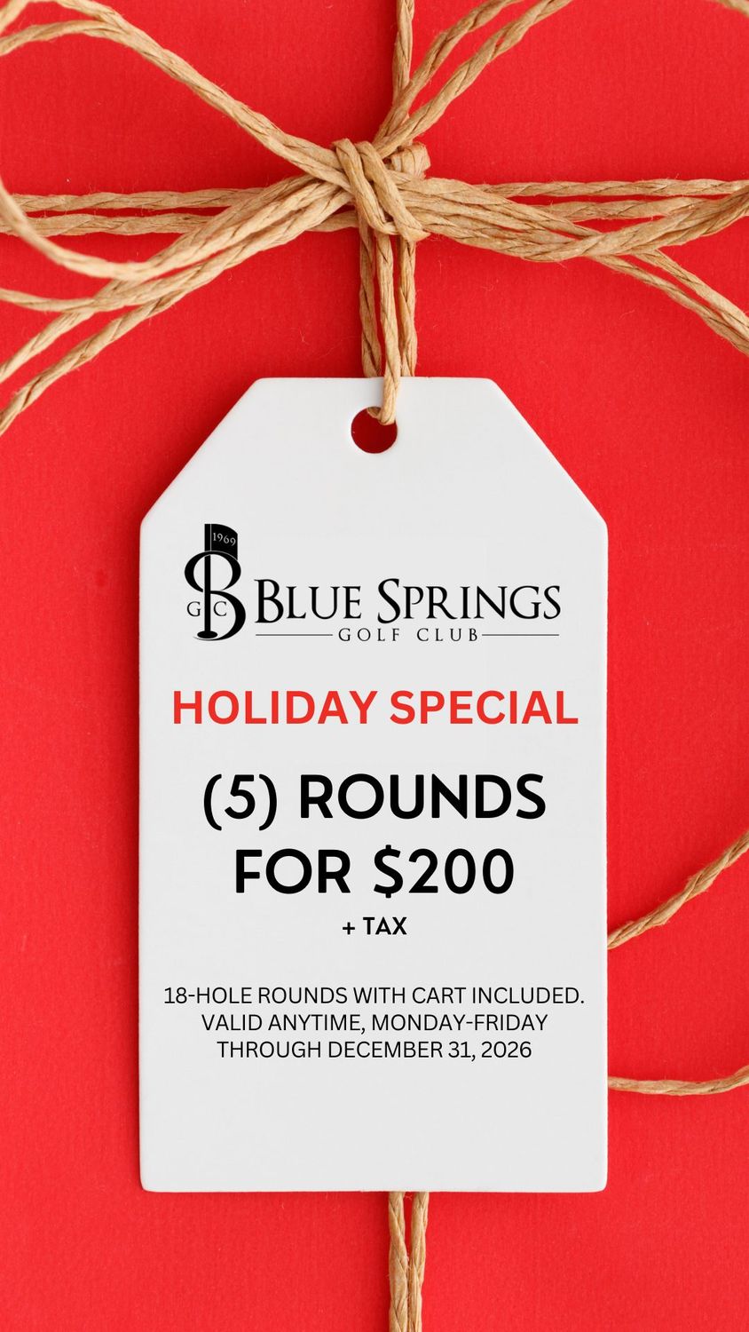 5-Round Package w/Cart | Blue Springs (Holiday Special)