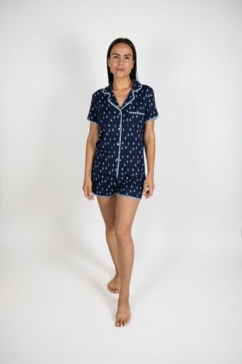 Aspen Dream Cute Stitching Short Pajama Set