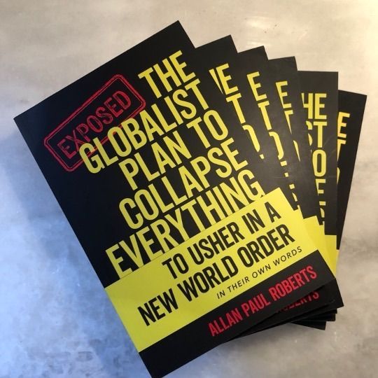 6 signed copies of The Globalist Plan to Collapse Everything by Allan Paul Roberts