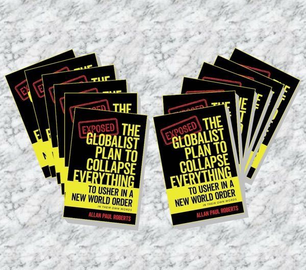 12 signed copies of The Globalist Plan to Collapse Everything by Allan Paul Roberts