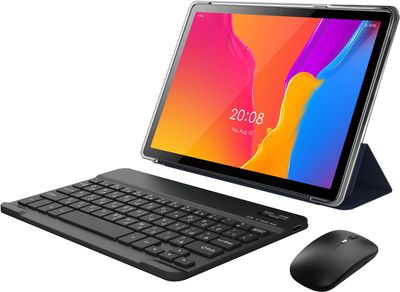 Oteeto TAB 10 Pro 10.1&quot; Android 13 Tablet – 8GB RAM, 512GB ROM, 5G SIM &amp; WiFi, 8000mAh, 13MP Rear + 8MP Front Camera, Keyboard, Mouse, Stylus, Flip Cover