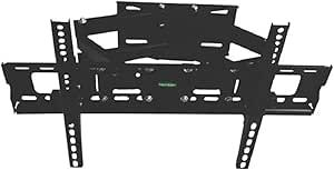DGTECH DG-60P Full-Motion TV Wall Mount – Fits 32-80 Inch TVs, 65kg Load Capacity, Tilt +15° to -15°, 120° Swivel, (6-49mm from Wall), VESA 600x400mm Compatible