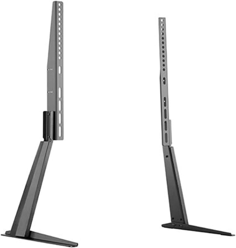 &quot;Homey Tech IBX03-21L Universal TV Stand Base Tabletop VESA Pedestal Mount – Fits 32-75 Inch TVs, 65kg Load Capacity, Compatible with VESA Patterns Up to 600x400mm, Sleek Black Design&quot;