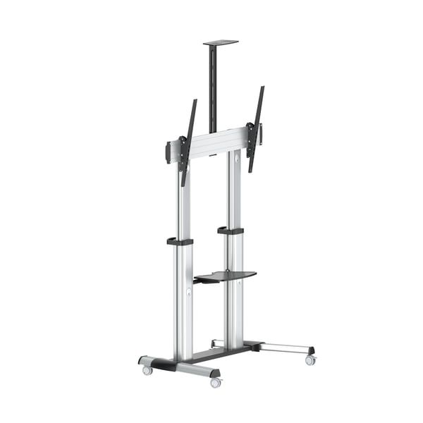 Aluminum Height Adjustable TV Floor Stand With Wheels SH-666TW