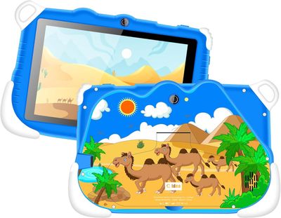 C idea Kids Tablet CM85 – 7-inch Android 12 Tablet for Kids | 6GB RAM + 128GB Storage | Wi-Fi &amp; Bluetooth | 800x1280 HD Display | HalalBaby Pre-Installed | Kid-Friendly Case &amp; Stand