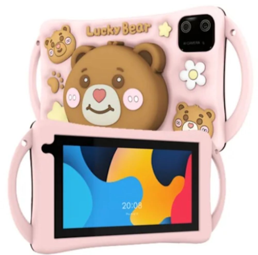 Oteeto K6 Kids Tablet – 7-Inch IPS HD Display, Android 13, Octa-Core 1.3GHz Processor, 6GB RAM + 128GB Storage, 4G LTE SIM Support, Dual Camera (2MP+5MP), 3500mAh Battery, Parental Controls, Education