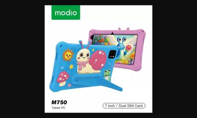 Modio M75 Kids Tablet | 6GB+256GB | 7&quot; HD | Android 13