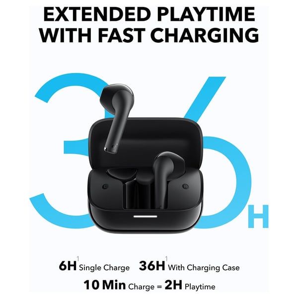 Anker Soundcore K20i True Wireless Earbuds – A3994H11 (Black) | Bluetooth 5.3, 36H Battery,