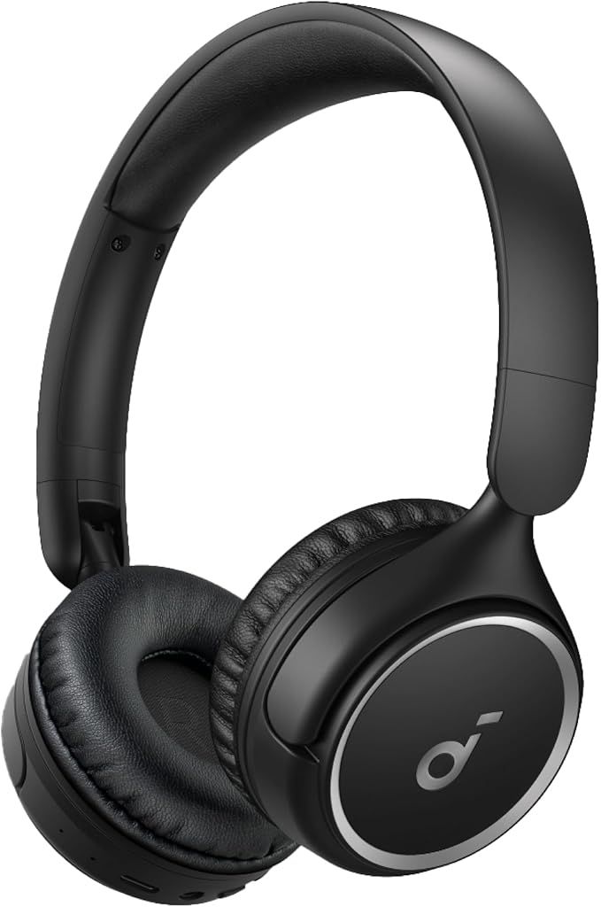 Anker Soundcore H30i Wireless On-Ear Headphones, 70H Battery, BassUp, Bluetooth 5.3 – Black