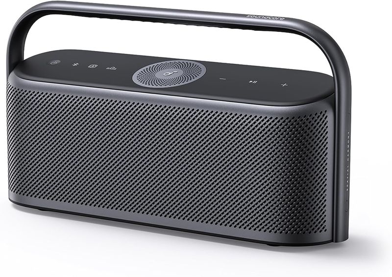 Soundcore Motion X600 Portable Bluetooth Speaker, 3-Channel Spatial Audio, 50W RMS, LDAC Hi-Res Wireless, IP67 Waterproof &amp; Dustproof, 20H Playtime, Bluetooth 5.3, Black (A3130011)