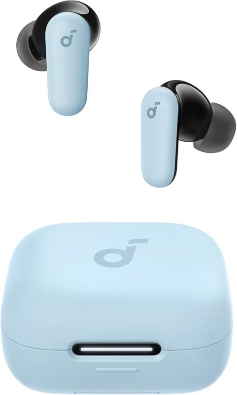 Comfort + Tech Emphasis Soundcore P30i Blue (A3959Z31) – Comfortable True Wireless Earbuds with Adaptive ANC, 10 mm BassUp, 45 Hr Battery, Case Doubles as Phone Stand, Bluetooth 5.4, IP54