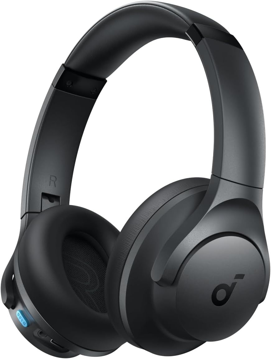 Soundcore Q11i Wireless Over-Ear Headphones – Black (A3005HA1) | Hi-Res Audio, 60H Playtime, BassUp Technology, Bluetooth 5.3, Multipoint, Foldable Design, AUX &amp; USB-C, App EQ Customization