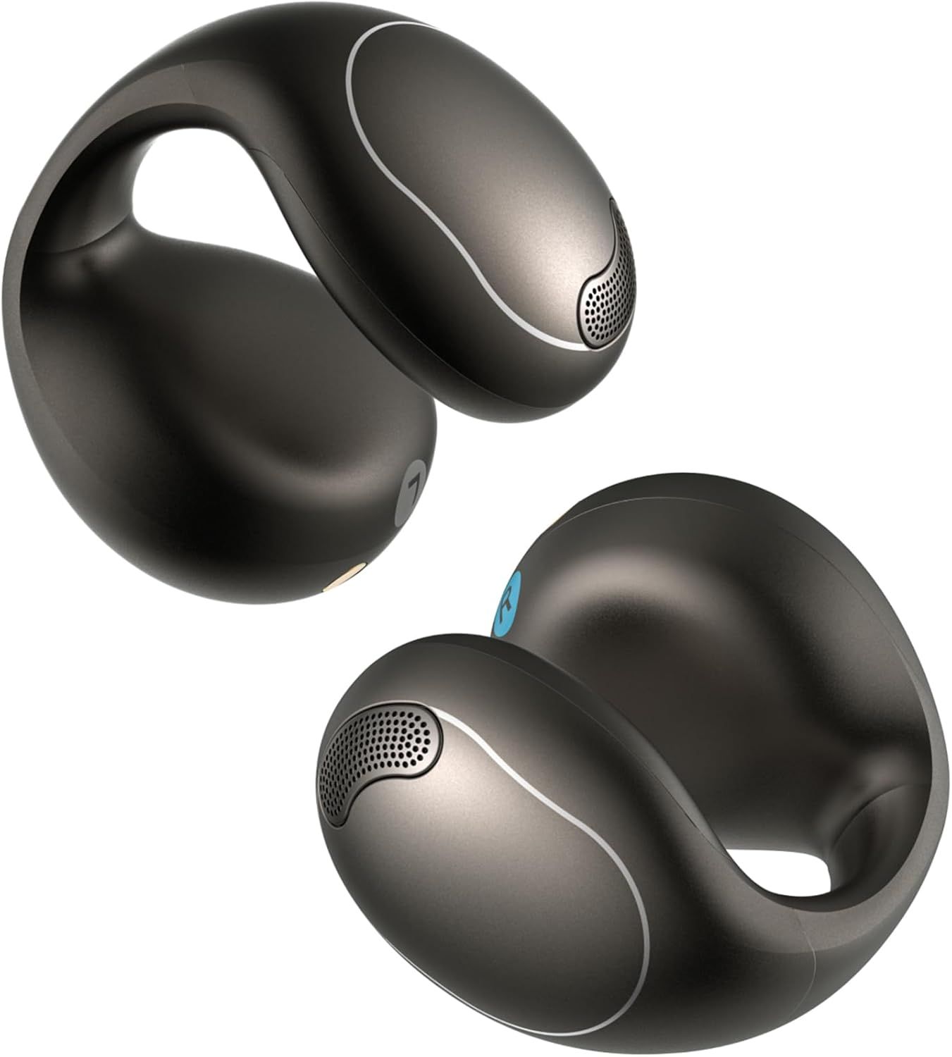 Soundcore C40i Open‑Ear Clip‑On Earbuds – Black | Bluetooth 5.4, Multi‑Device (Multipoint), 7 H Playtime (21 H with Case), IPX4, BassUp EQ via App, AI Call Enhancemen