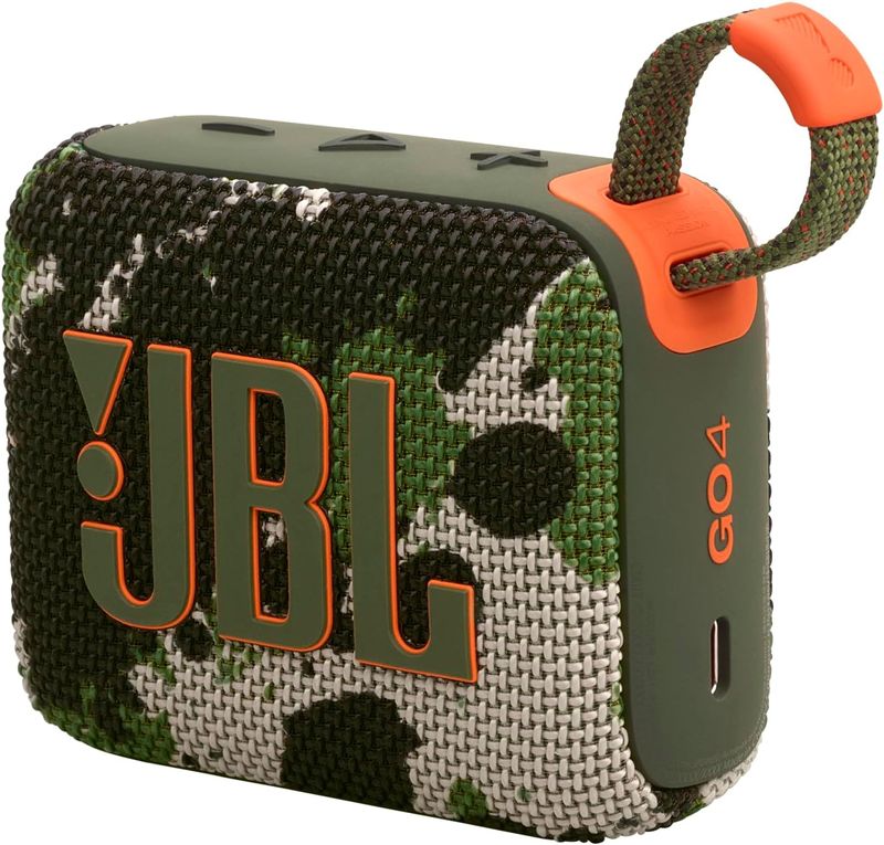 JBL Go 4 Portable Bluetooth Speaker – Squad (Camo) | Bold JBL Pro Sound, IP67 Waterproof &amp; Dustproof, 7H Playtime, Auracast, EQ via App, Recycled Materials, Bluetooth 5.3