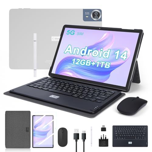 C idea 925 Android Tablet | 9-Inch HD Display | 8GB RAM + 512GB ROM | 4G LTE + Wi-Fi | Dual SIM | Android 13 | Powerful Octa-Core | Long Battery Life | Keyboard Included