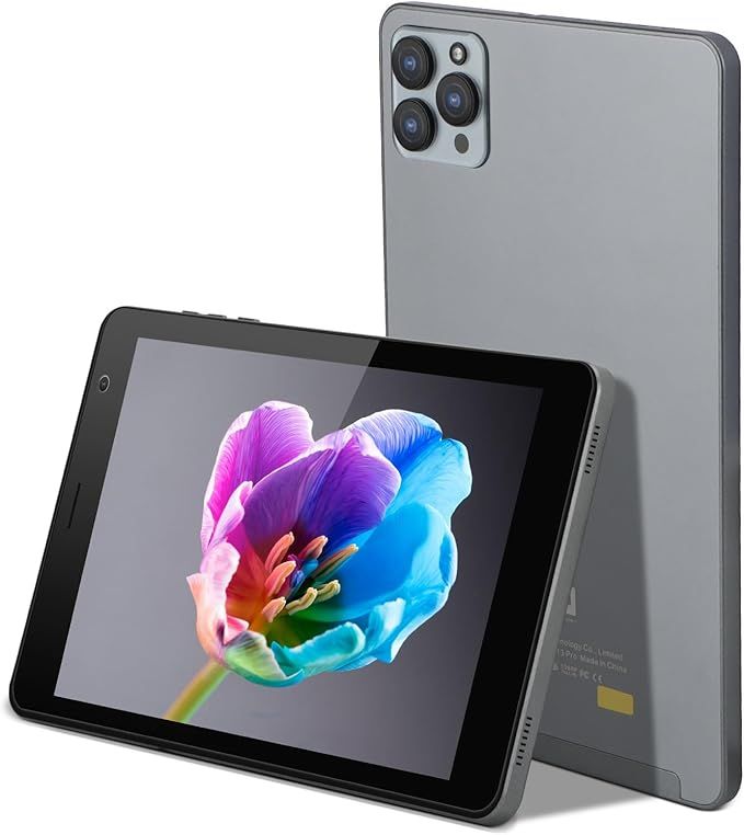 C idea CM813 Pro 8GB+256GB Gray WiFi 5G 8 Inches Tablet, Android 12 Quad Core Processor 6GB RAM 256GB ROM Large Capacity Dual Cameras 1280 * 800 IPS HD Screen Cheap Tablet For Teenagers