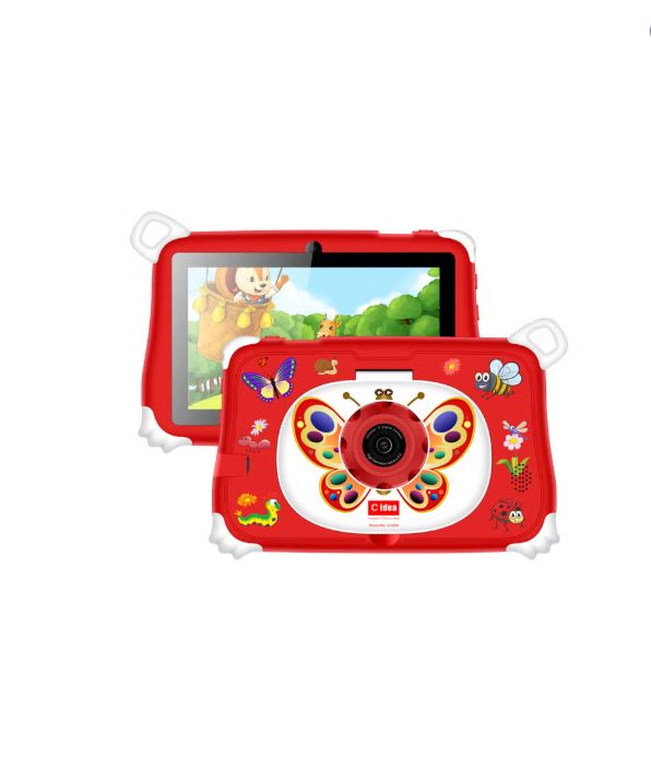 7-Inch Smart Tablet for Kids CM86 Wi-Fi Bluetooth GPS 8GB RAM 256GB ROM Edge Proof Children Education Android Tab with Built-in Foldable Stand Dual Camera Game Tab