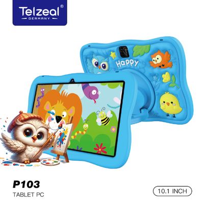 Telzeal P103 – 10.1″ Kids‑Ed Tablet, 4 GB RAM &amp; 128 GB Storage, Android 13, Dual‑SIM &amp; 5G Wi‑Fi