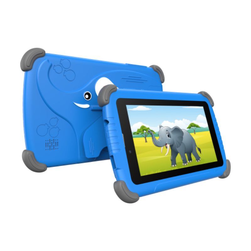 Modio M793 Kids Tablet, 7-inch HD Display, Dual SIM, 3000mAh Battery, Silicone Protection Case, (Blue)