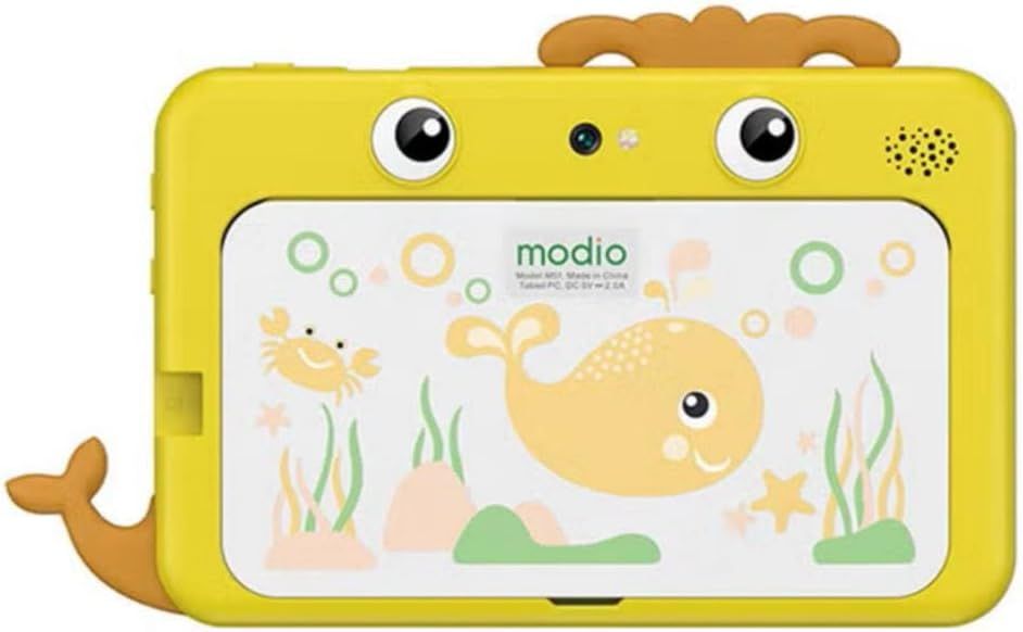MODIO M51 5G WiFi Android Tablet for Kids Ram 4 Rom128, 7 inch Display, 3000 mAh Battery (Yellow)+With a gift