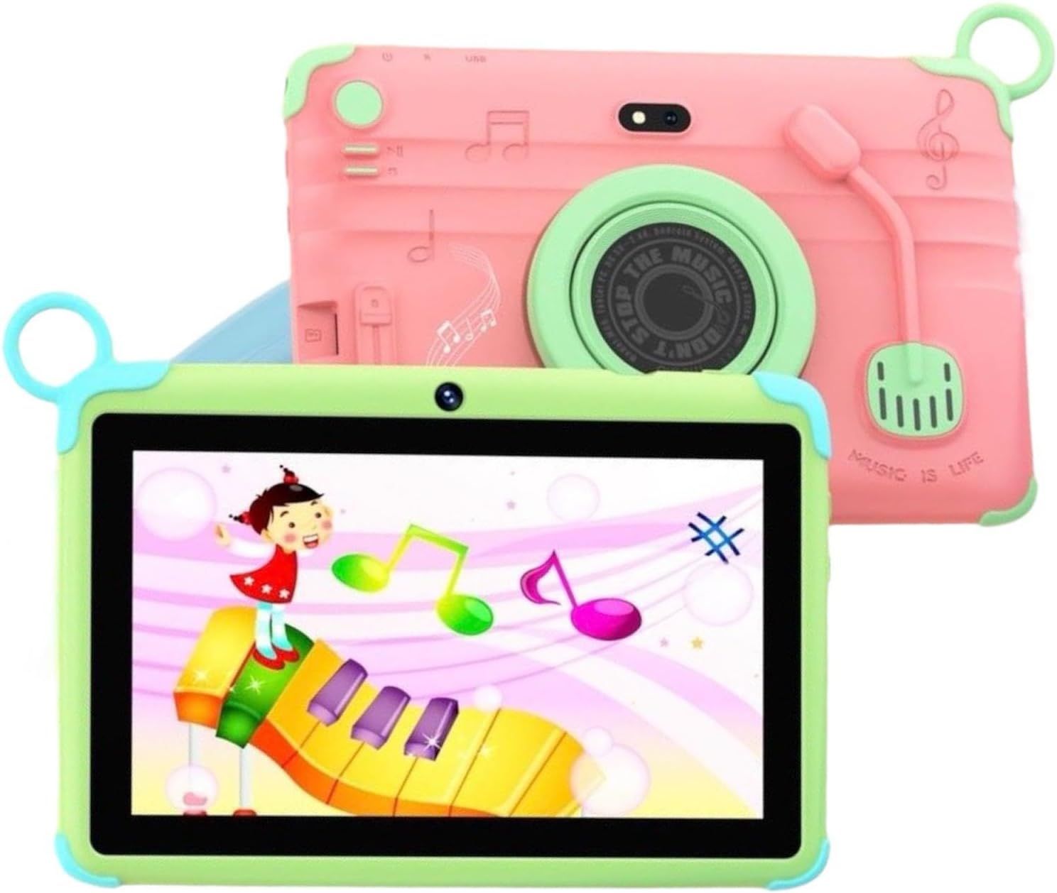 Modio M66 Kids Tablet, 7-inch HD Display, 4GB RAM 128GB Storage, Dual Camera, 5G WiFi, 3000mAh Battery