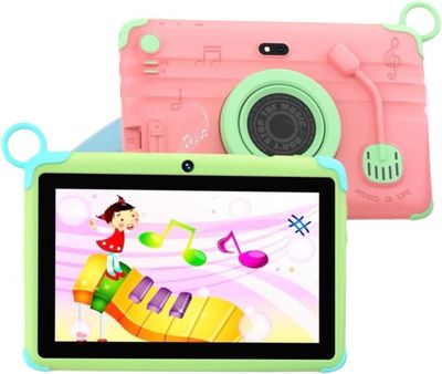 Modio M66 Kids Tablet, 7-inch HD Display, 4GB RAM 128GB Storage, Dual Camera, 5G WiFi, 3000mAh Battery