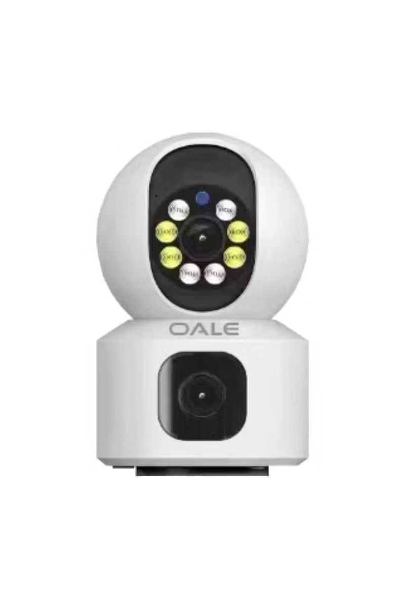iHome 03 Smart Security Camera 1080*960 HD Resolution, Dual Camera Lens 360° Full View Day &amp; Night Vision, Dual-Track Audio Outdoor Security Camera For Home &amp; Indoor WiFi IP Cameras Wireless Camera