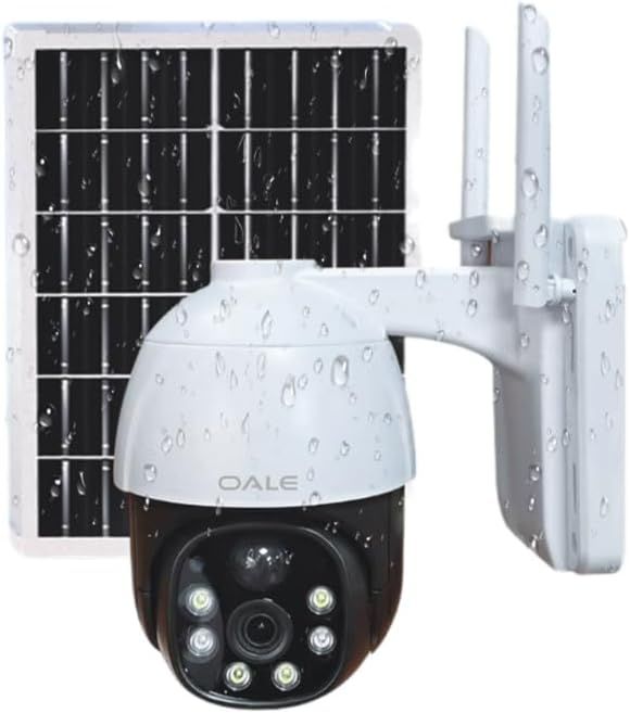 OALE iHome 06 Solar Powered AOV Smart Security Camera 4G, 2960 * 1665 2K Resolution, 355° Angle, Supports Night Vision, Motion Detection, 2 Way Audio