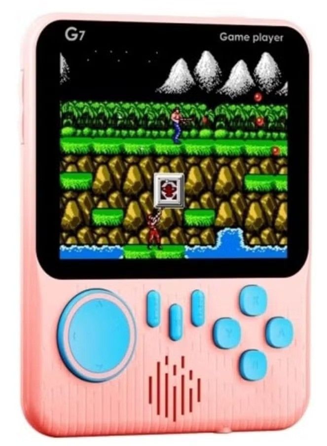 G7 Ultra-thin Mini Retro Handheld Portable Game Console 3.5-Inch Color Screen Built-In 666 Game boy Game Player Without joy stick-Colors May Vary