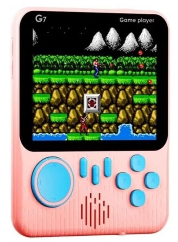 G7 Ultra-thin Mini Retro Handheld Portable Game Console 3.5-Inch Color Screen Built-In 666 Game boy Game Player Without joy stick-Colors May Vary
