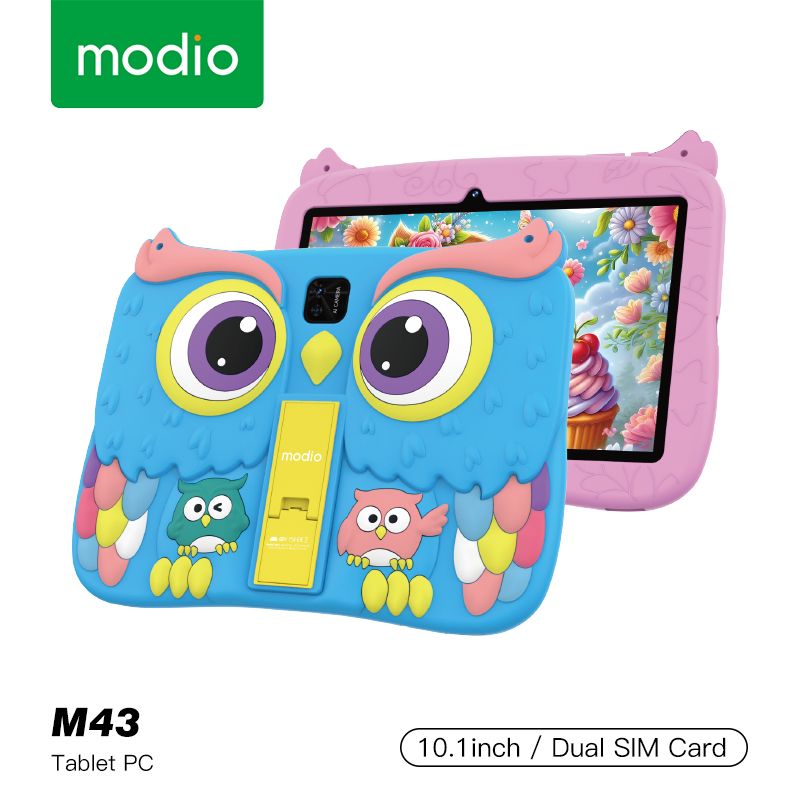Modio M43 – 10.1&quot; Android 13 Tablet PC, 8GB RAM + 512GB ROM, Dual SIM 5G LTE, Octa-Core, 10000mAh Battery, Dual Camera, Wi-Fi + Bluetooth – With Smartwatch, Stylus &amp; Protective Case
