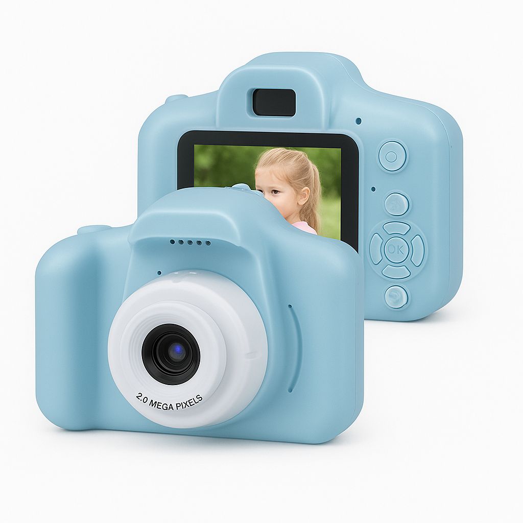 OKC03 Kids Digital Camera – 2.0″ LCD, 1080P Video, Rechargeable, Fun Educational Toy for Children