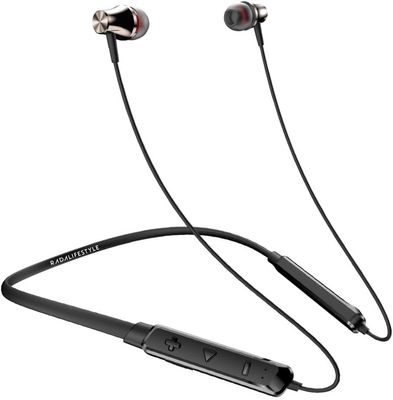 Radalifestyle Air6 Dynamic Bass Bluetooth In Ear Neckband with Upto 12 Hours Playback, Fast Charge,Magnetic buds,Sweatproof,Long Lasting Battery And Bluetooth v5.2