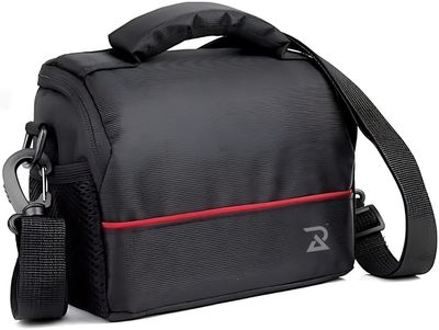 RADALIFESTYLE CAMERA CASE SHOULDER BAG WITH PADDED FOAM COMPARTMENTS AND FIXING BAND TO HOLD TRIPODS WITH INCREASED INTERIOR CAPACITY.