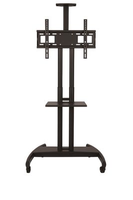 Siltron Heavy-Duty Mobile TV Stand with Adjustable Height &amp; Integrated Speaker Shelf – Fits 32″–75″ TVs, 60kg Capacity, VESA 600x400mm