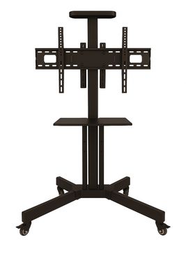 Siltron LF-TR-1500 Heavy-Duty Mobile TV Stand with Shelf &amp; Lockable Wheels – Fits 32″–65″ TVs, 50kg Capacity, VESA 600x400mm Max
