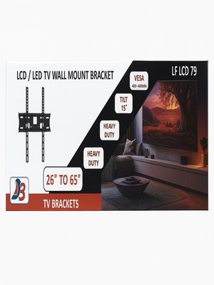 Siltron 26″–65″ Heavy-Duty Tilt TV Wall Mount Bracket | LF LCD 79 | 80kg Max Load | VESA 400×400mm | 15° Tilt