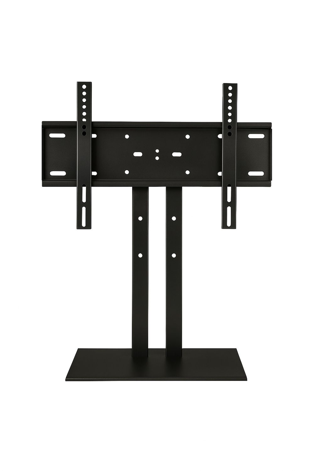 Siltron LF-DVD-900 Heavy-Duty Flat TV Desk Stand | Fits 32″–70″ TVs | Adjustable Height | Stable Base