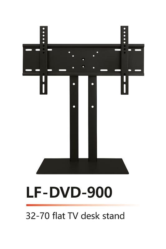 Siltron LF-DVD-900 Heavy-Duty Flat TV Desk Stand | Fits 32″–70″ TVs | Adjustable Height | Stable Base