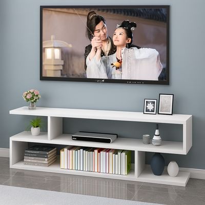 Modern TV Stand And Coffee Table Modern Living Room TV Unit, White, 110x30x46cm
