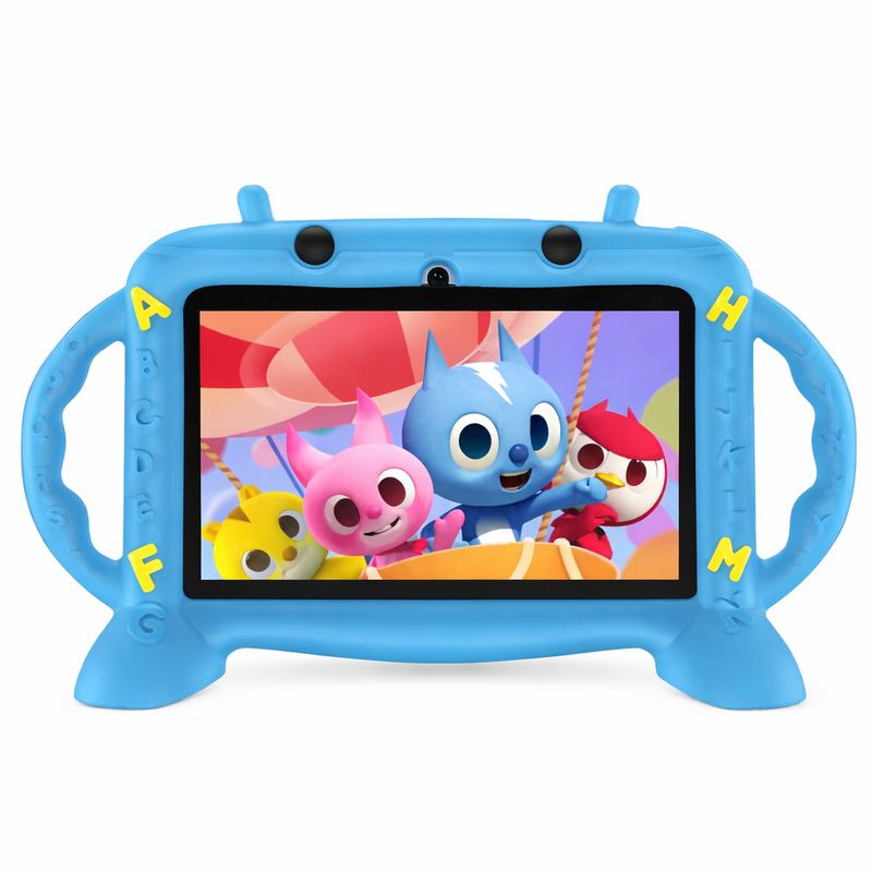 Modio M56 Kids Tablet, 7 Inch Android, 6GB RAM, 128GB ROM, 3000mAh Battery, Dual Camera, 5G WiFi, And More Gifts
