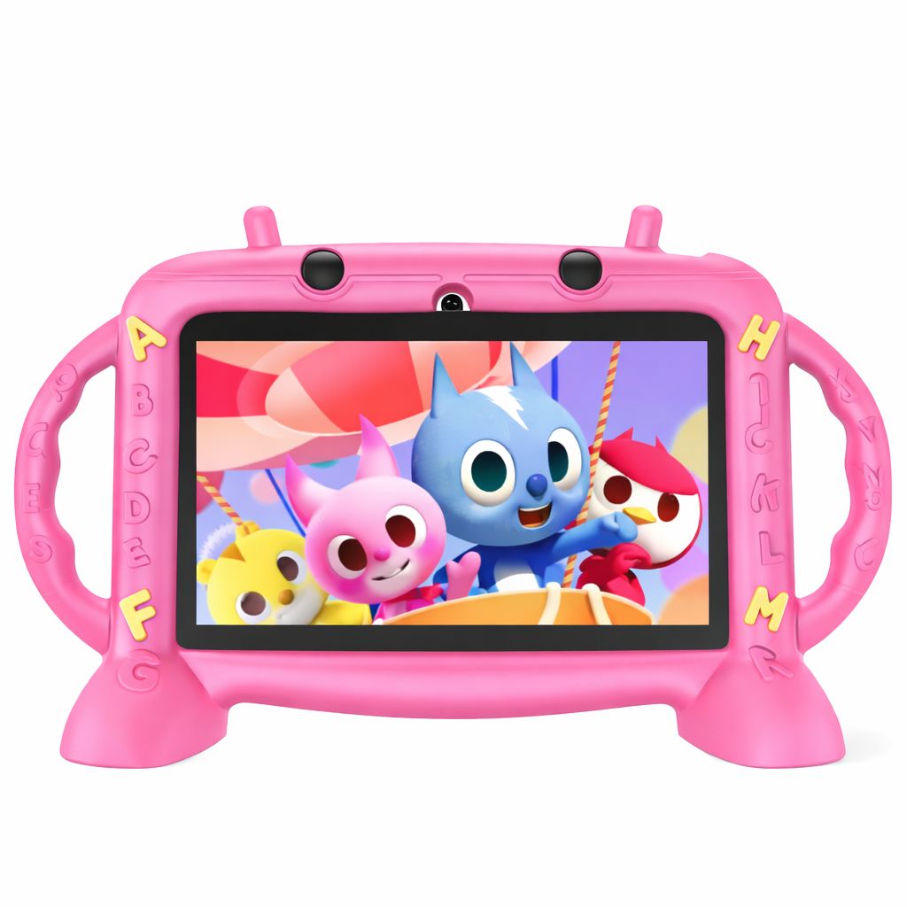 Modio M56 Kids Tablet, 7 Inch Android, 6GB RAM, 128GB ROM, 3000mAh Battery, Dual Camera, 5G WiFi, And More gifts