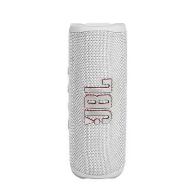 JBL Flip 6 Portable Bluetooth Speaker – White | Powerful Sound, Deep Bass, IP67 Waterproof &amp; Dustproof, 12H Playtime, PartyBoost Compatible