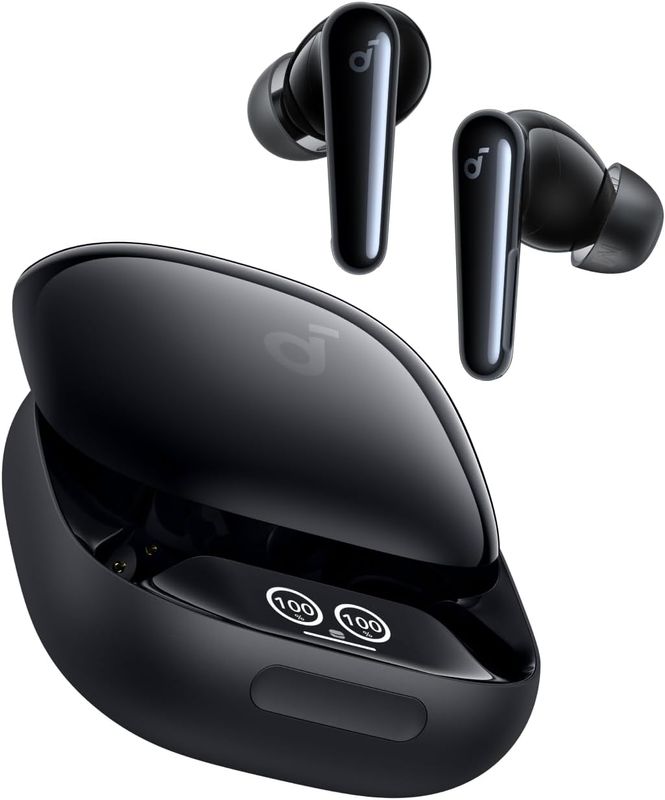 Anker Soundcore Liberty 4 Pro True Wireless Earbuds, Adaptive ANC, 40H Playtime, Bluetooth 5.3 – Black